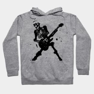 skeleton playing the guitar Hoodie